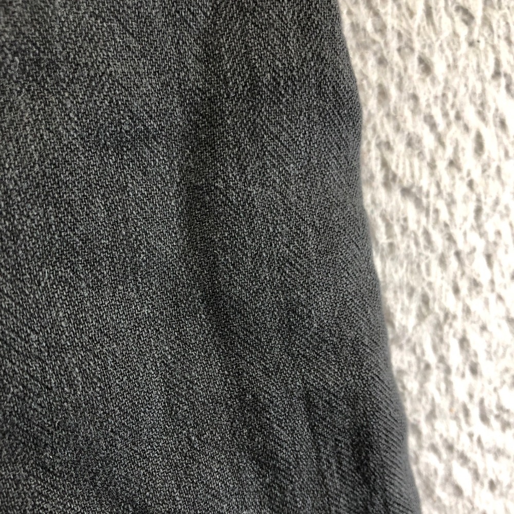 Free People Pants Womens Medium Black Linen Blend Cargo Utility Lagenlook Boho - Picture 4 of 14